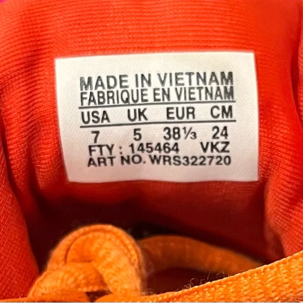 Wilson Women's Vibrant Orange and Pink Athletic Shoes - Picture 5 of 5